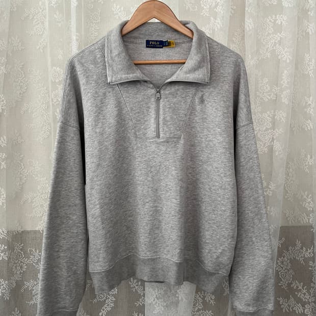 L) 폴로 랄프로렌 반집업 맨투맨 그레이