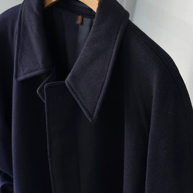 Wool melton soutien collar coat