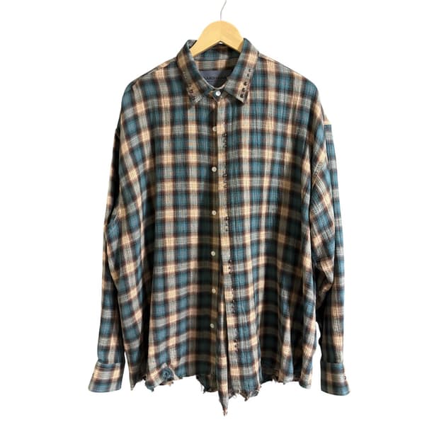 Gakihara 젬 웨스턴 오버셔츠 터콰이즈