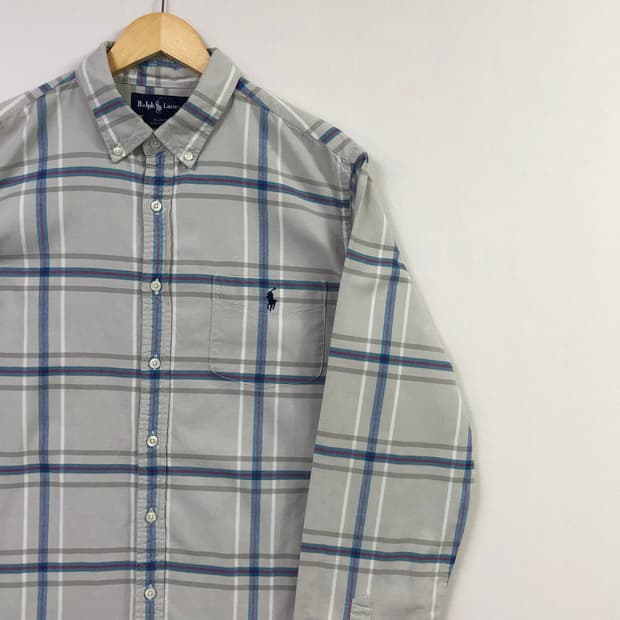 L 폴로 옥스포드 체크 셔츠