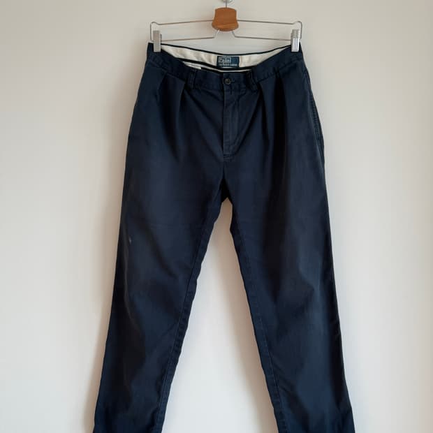 폴로 랄프로렌(Polo Ralph Lauren) 네이비 치노팬츠(레드포니