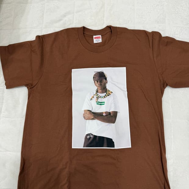 슈프림 타일러 더 크리에이터 포토티 브라운