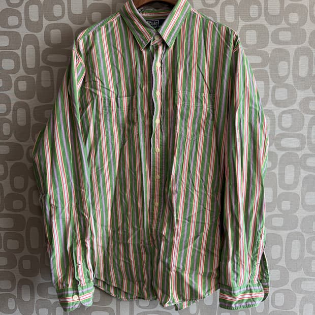 Ralph Lauren 폴로 랄프로렌 빈티지 스트라이프 셔츠 XXL
