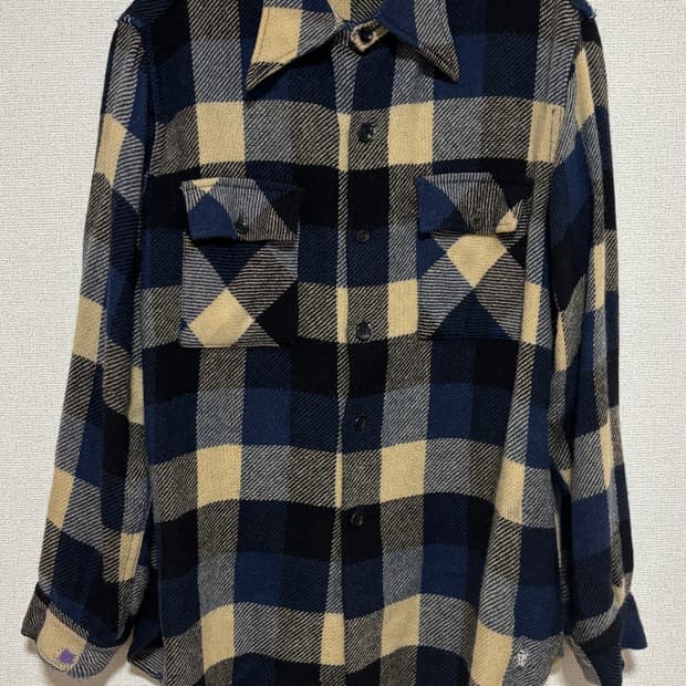 40s 울 플란넬 보로 셔츠