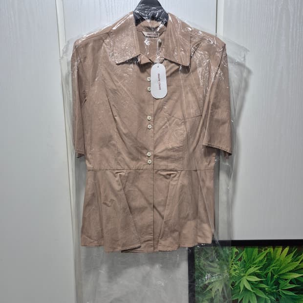 (세일)(새상품)마리끌레르 브라운 블라우스 5부