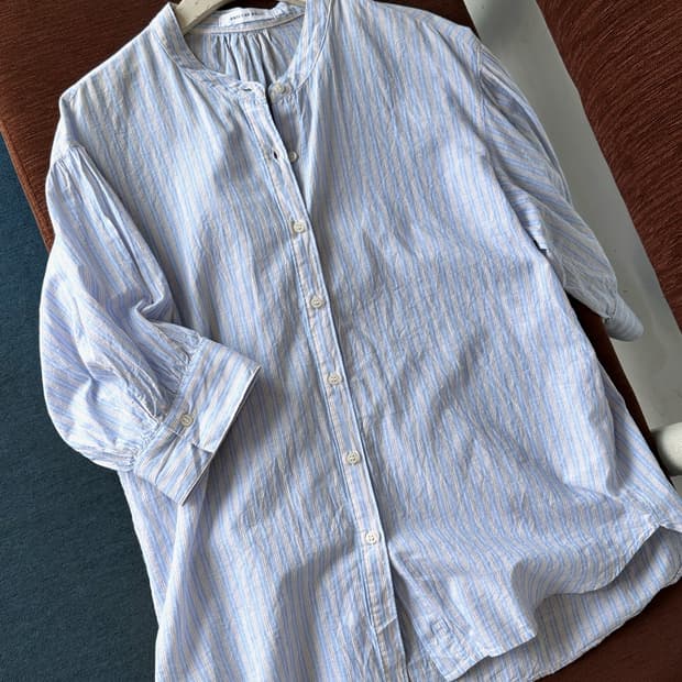 Wide silhouette High gauge cotton tunic