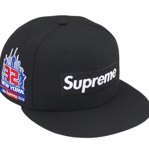 슈프림 뉴욕 캡 모자 블랙