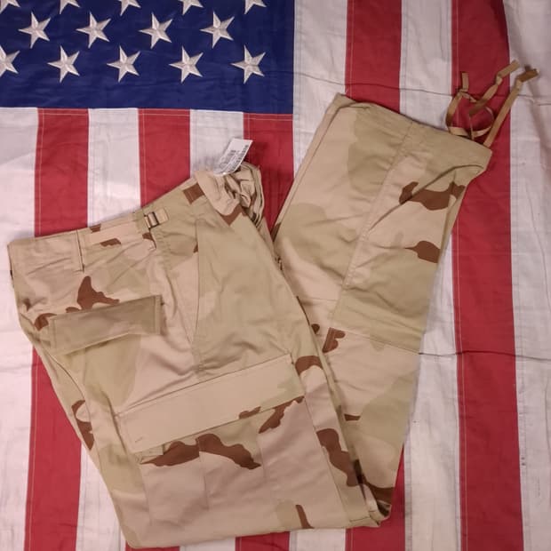 새제품 오리지날 00's 미군 DCU 사막삼색 립스탑 BDU 팬츠