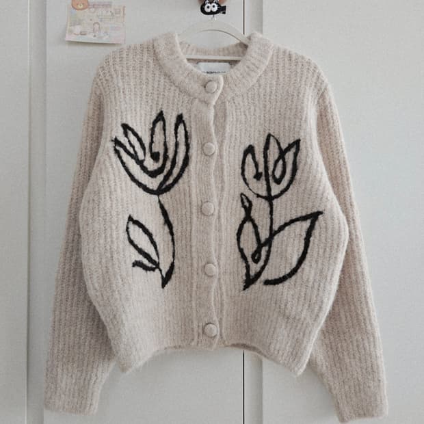 메종마레 bloom 니트가디건 스웨터