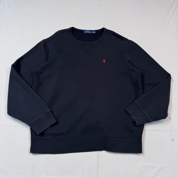 XL) 폴로 랄프로렌 맨투맨 티셔츠 블랙