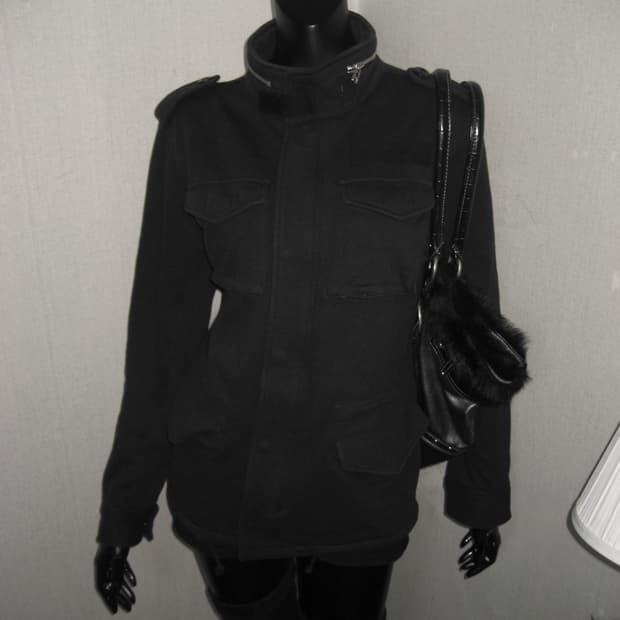 COMME CA ISM 콤카이즘 포켓 하이넥 투지퍼 집업 자켓