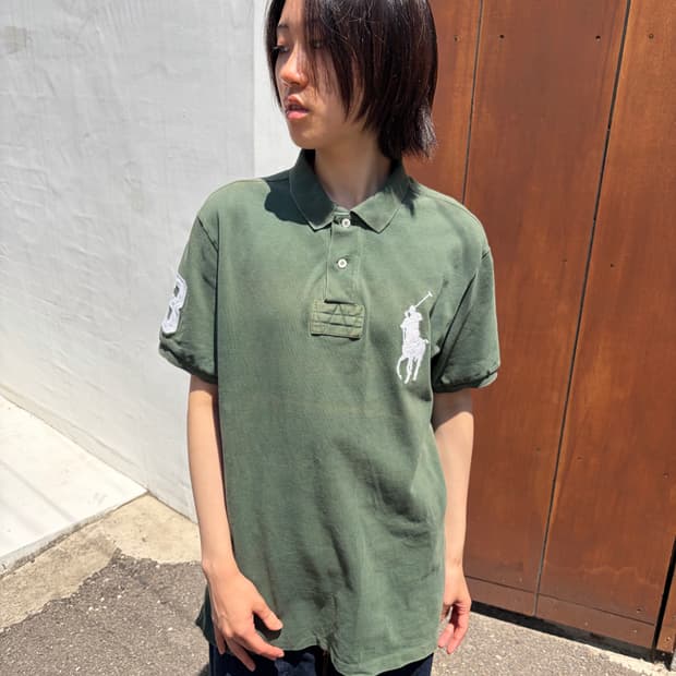 Polo 올리브 빅포니 PK 반팔 XL