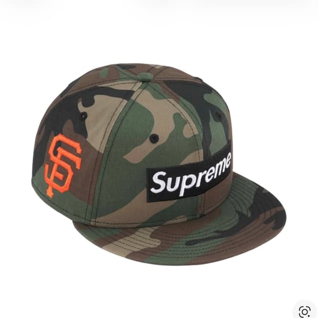 슈프림 뉴에라 우드랜드 카모 샌프란시스코 56.8