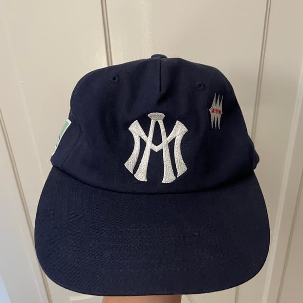 애프터매스 ATM 로고 볼캡 네이비