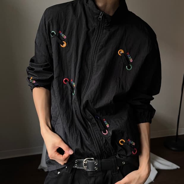 Lascolinas 컬러풀 아일렛 & 스트링 자켓