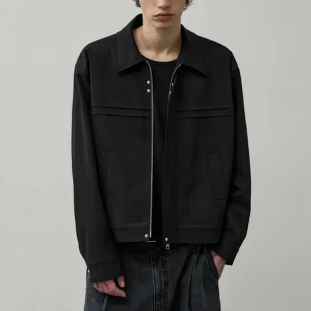 알리스 울 블루종자켓 새상품 M