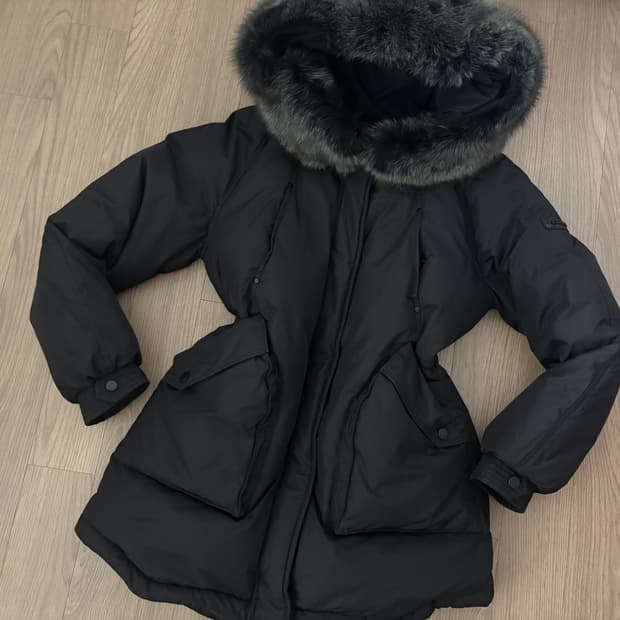 상태최상 에고이스트 사가퍼 중기장 야상형 패딩 55