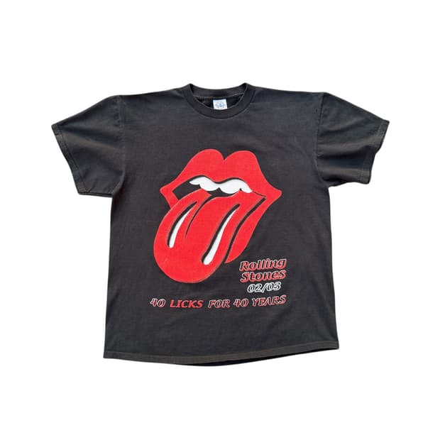 빈티지 02s 롤링스톤즈 40주년 밴드 티셔츠