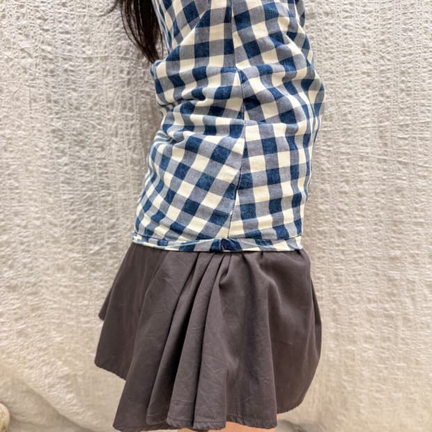 Purple navy mini skirt