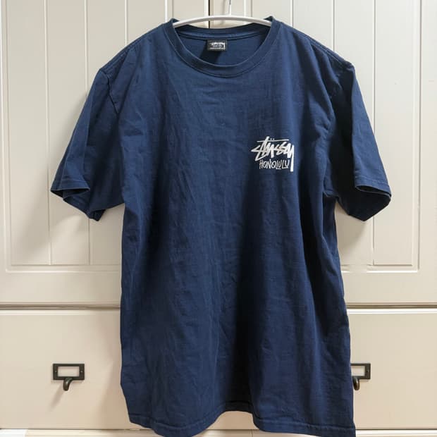 스투시(stussy) 호놀룰루 반팔 티셔츠 네이비 M
