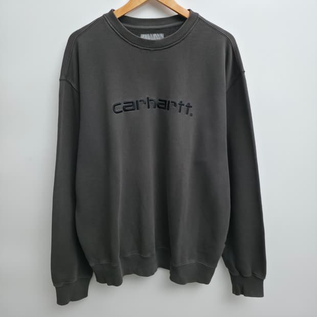 [L] 칼하트 피그먼트 그레이 맨투맨