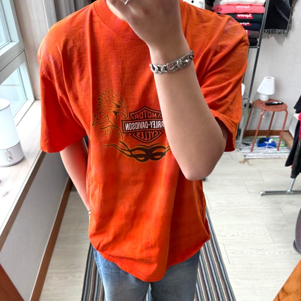 할리데이비슨 빈티지 반팔 티셔츠