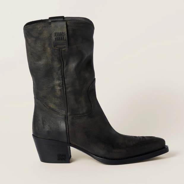 [36]미우미우 25fw 웨스턴 부츠/블랙