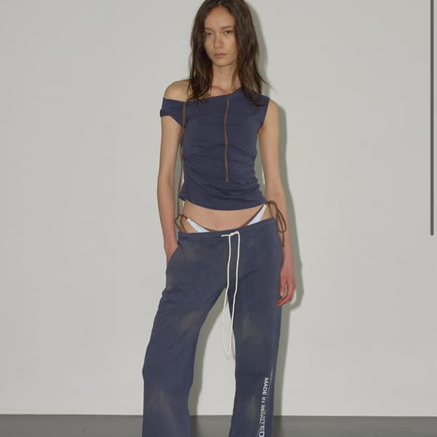 DIRTY WASHED SWEATPANTS NAVY
