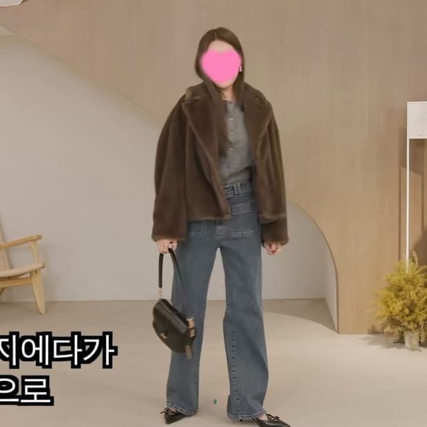 조이그라이슨 퍼 자켓 1회착용