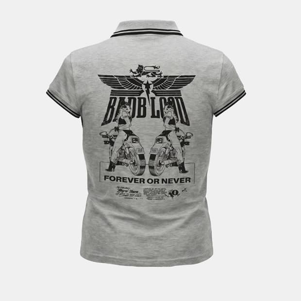 badblood polo pk t-shirt grey M