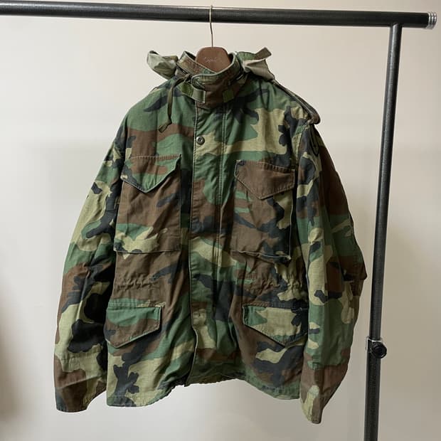 80s 알파인더스트리 우드랜드 카모플라쥬 m65 야상