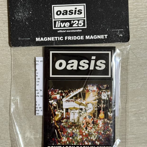 공식 오아시스 라이브25 돈룩백인앵거 마그넷