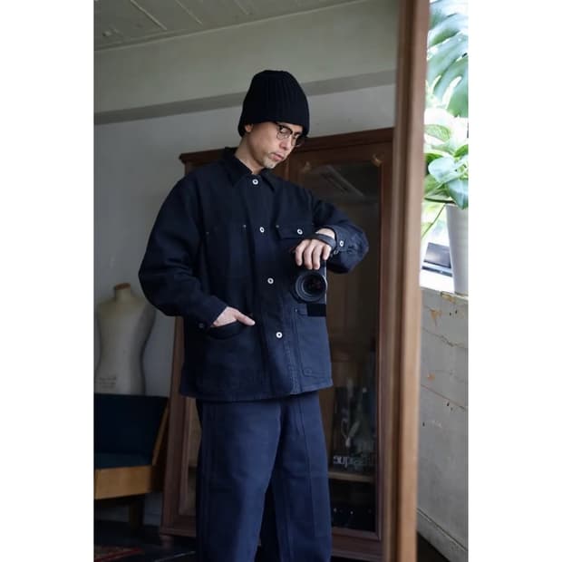 25aw Silk Hemp Coverall Jacket