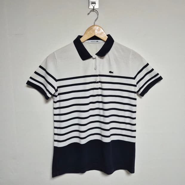 라코스테 스트라이프 카라 티셔츠 40사이즈 - T68