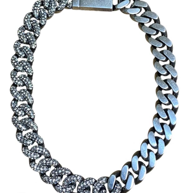 생로랑 커브 체인 목걸이