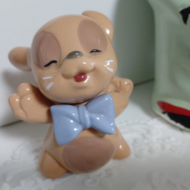 희귀 Vintage) 야드로 나오 다람쥐 도자기 인형