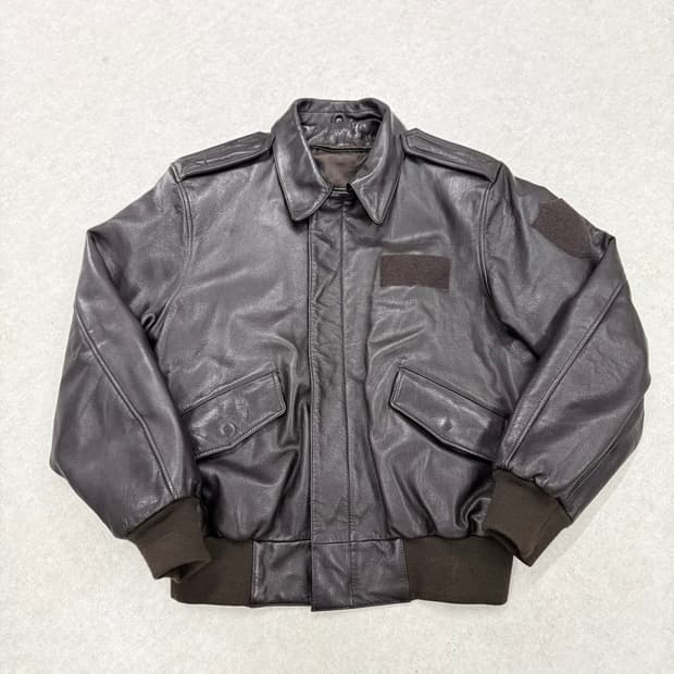 CWU 레더자켓 다크브라운