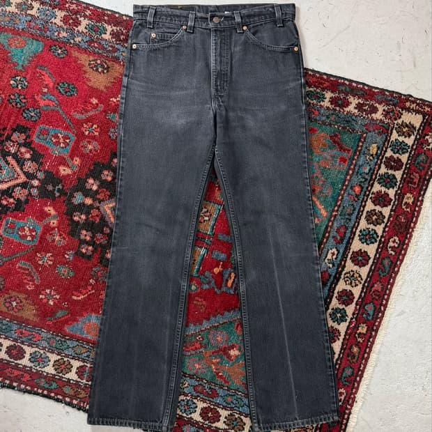 90's USA Made 빈티지 리바이스 517 블랙 부츠컷