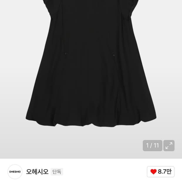 BALLOON MINI DRESS, BLACK