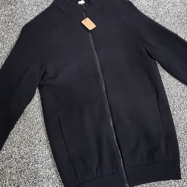 아디다스 블랙 니트 가디건아디다스(ADIDAS)