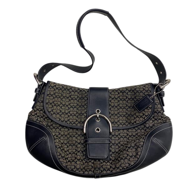 코치 y2k 패브릭숄더백