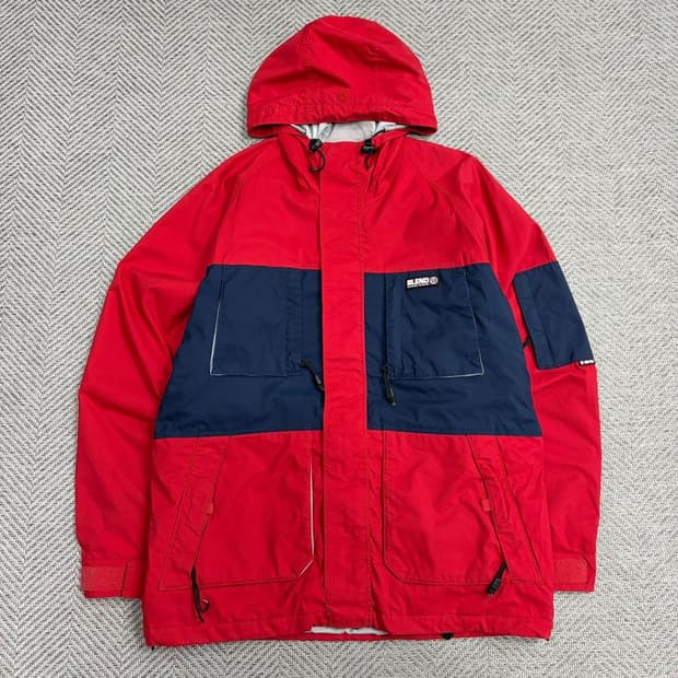 블렌드 배색 바람막이 v4548
