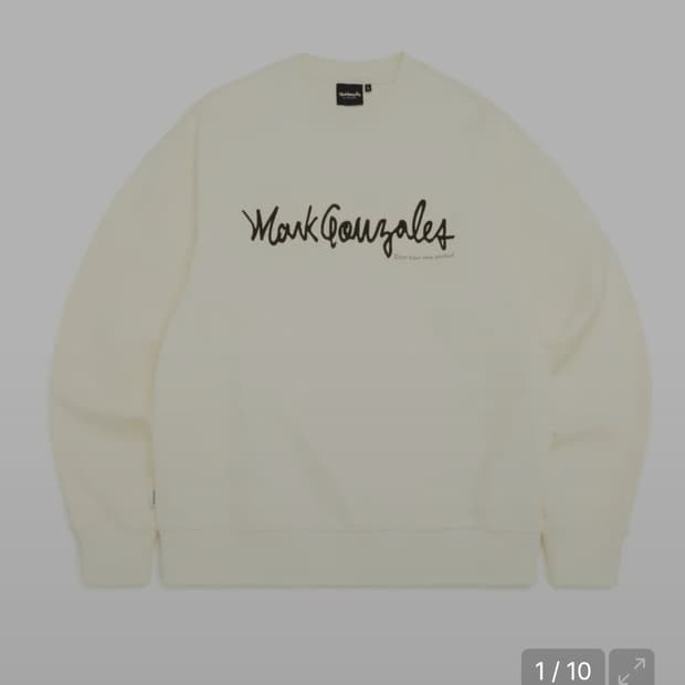 마크곤잘레스 아이보리 맨투맨 티셔츠