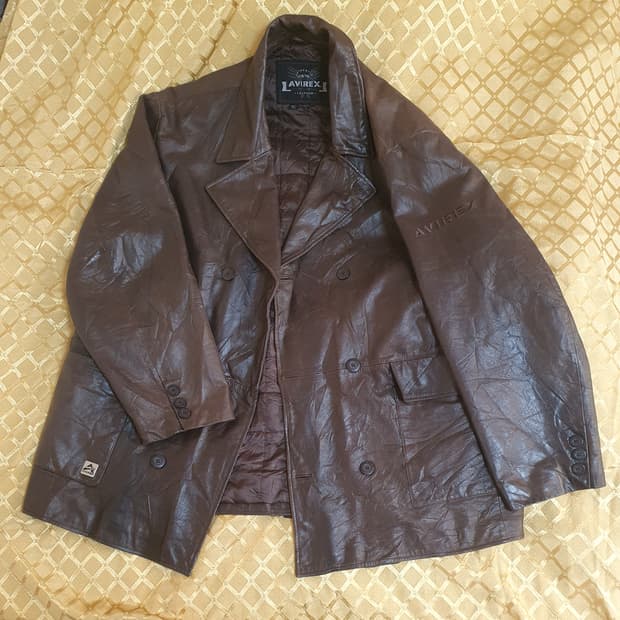 Avirex 가죽 자켓 5 XL