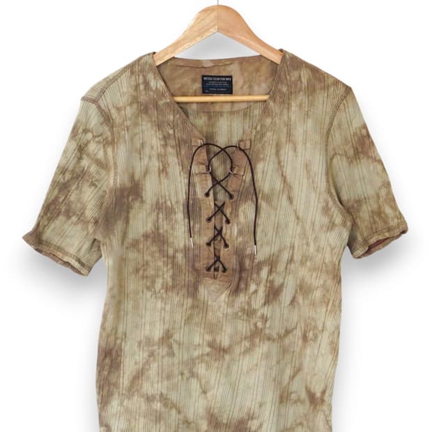 NICOLE CLUB 레이스업 셔츠