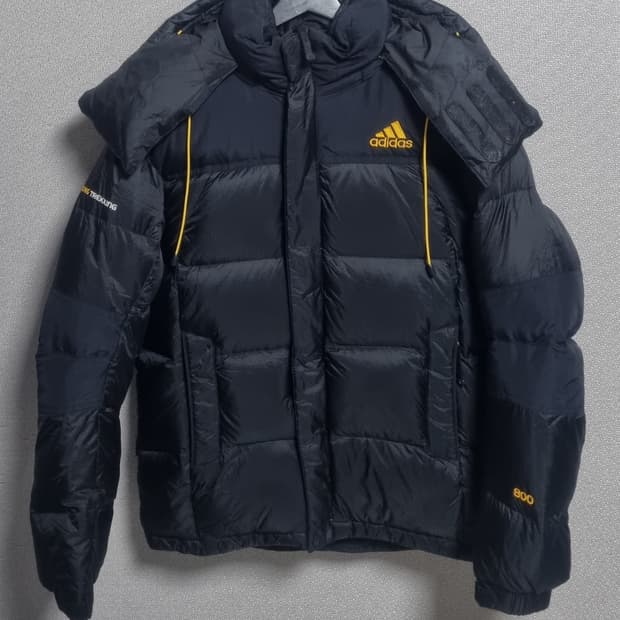 S ) 아디다스 블랙 구스다운 패딩