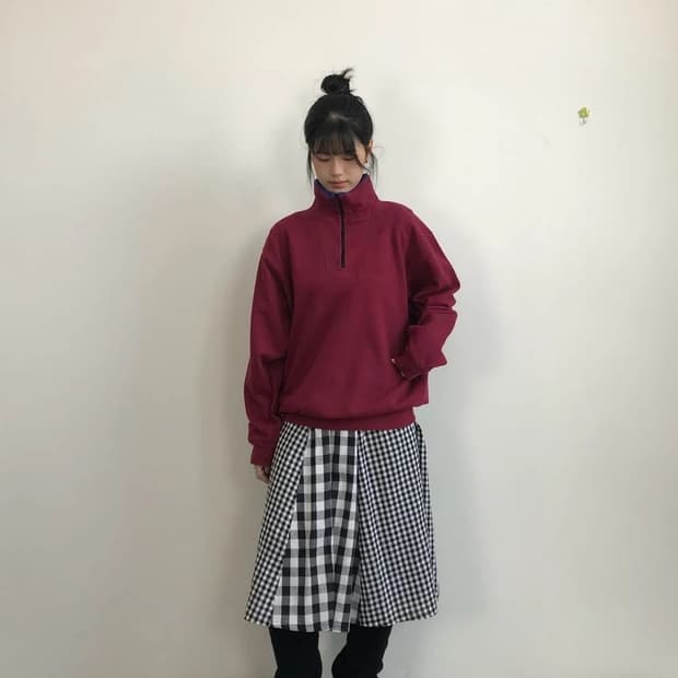 Bad Boy Half Zip Red Sweatshirt