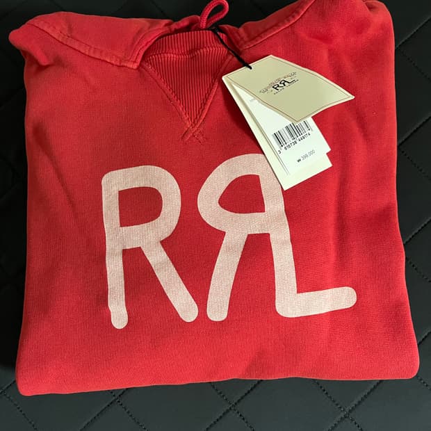 RRL 로고 플리스 후디 더블알엘