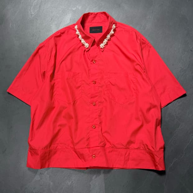 Simone Rocha 24SS Pearl Half Shirts