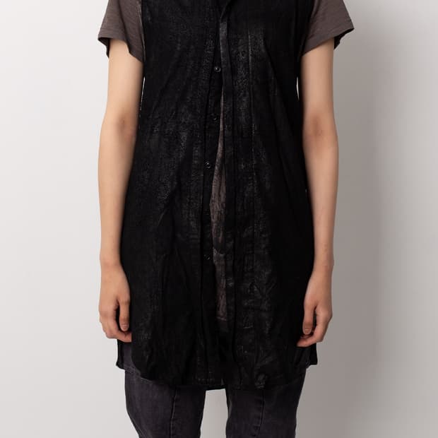 JULIUS COATED LAMB SKIN LONG SHIRTS VEST